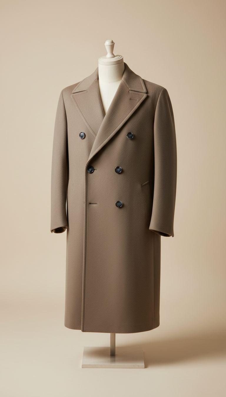 Cashmere Overcoat With Monogram Lining